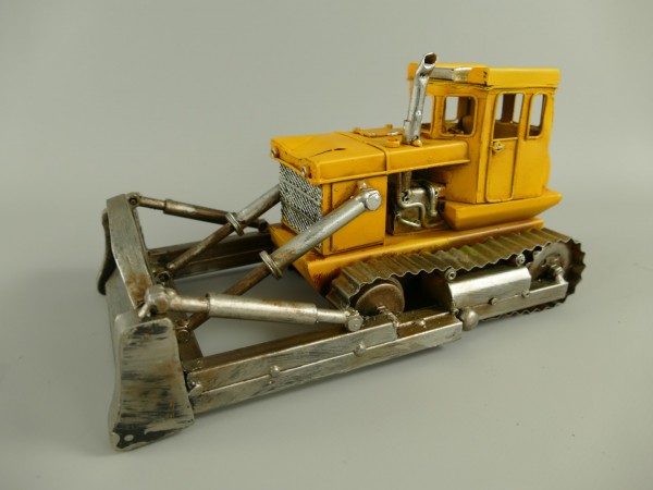 Bulldozer aus Metall L:26x13x15cm